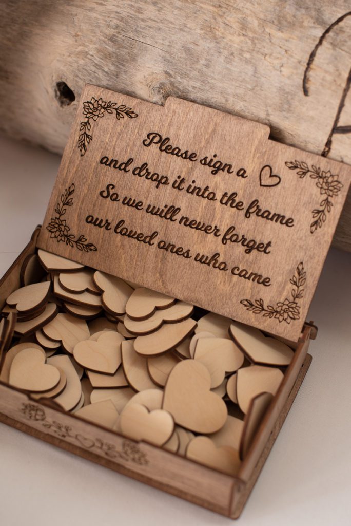 heart puzzle guest book